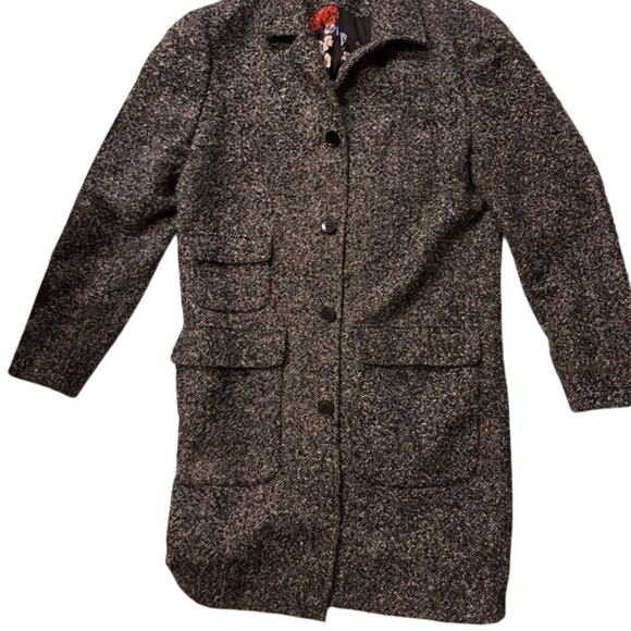 Paisley & Grey women’s Slim Fit Gray Wool Blend Overcoat 2XL - Picture 1 of 5
